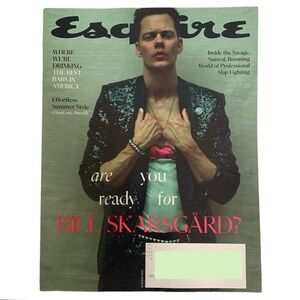 Esquire Magazine Summer 2024 Bill Skarsgard Best Bars in America Pro Slap Fight